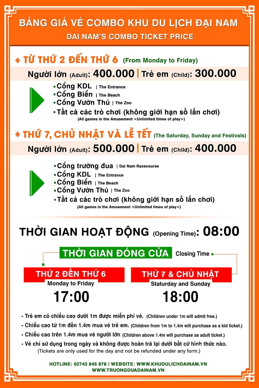 Đại Nam miễn phí vé vào cổng 2020 - Hình 1
