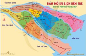 bản đồ du lịch Bến Tre