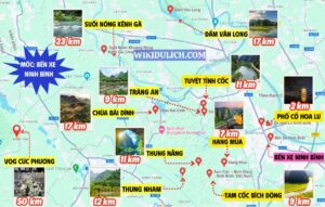 bản đồ du lịch Ninh Bình