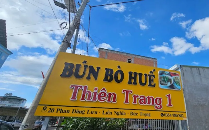 bún bò Thiên Trang Đà Lạt - Hình 1