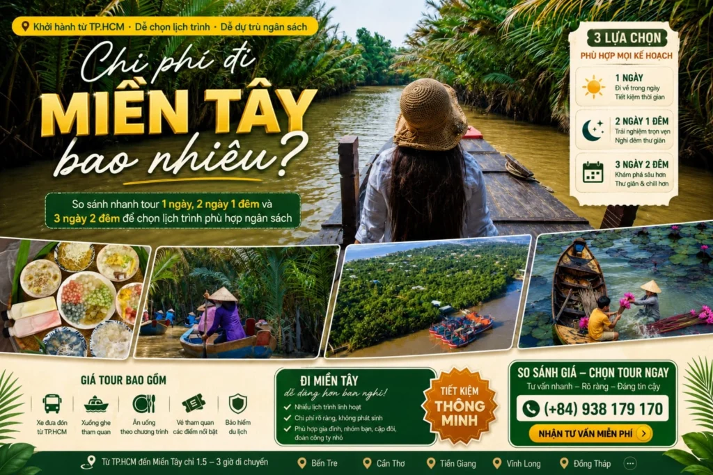 chi phí du lịch Bến Tre