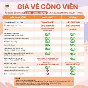 giá vé Thiên Đường Bảo Sơn
