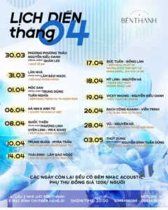 lịch diễn phòng trà Không Tên