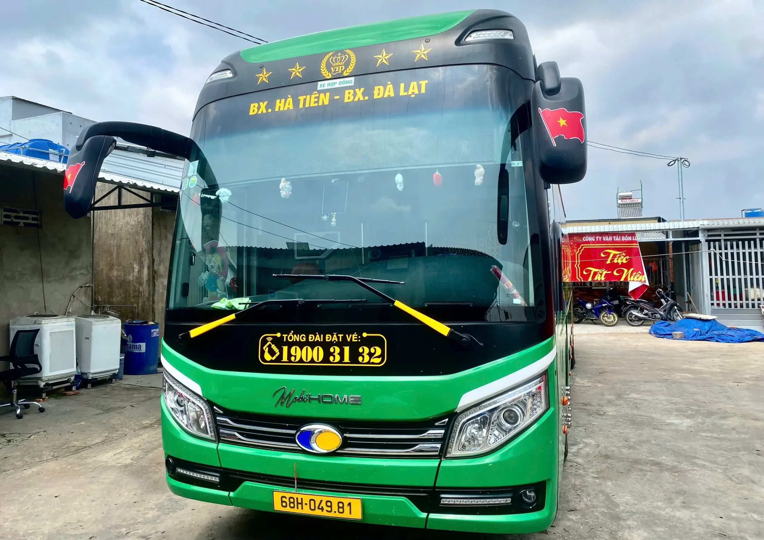 nhà xe bốn luyện - Hình 2