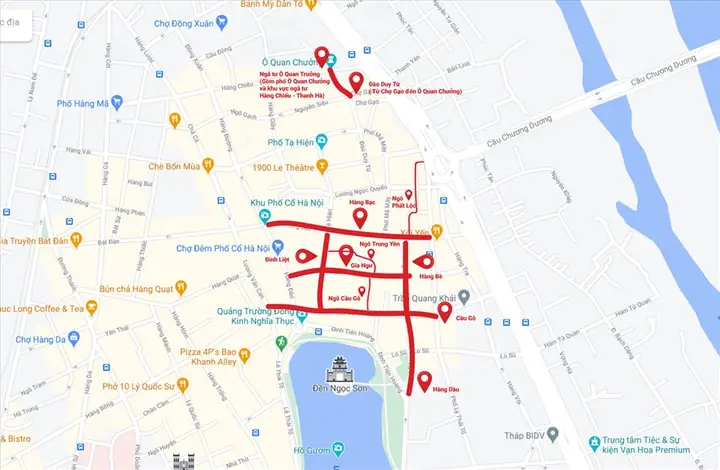 phố Chợ Gạo Hà Nội map