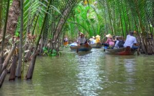 tham quan cồn ở Bến Tre