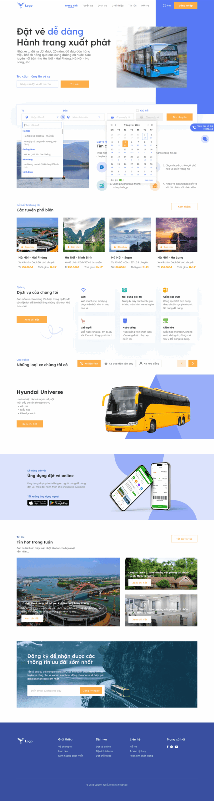 website nhà xe - Hình 5